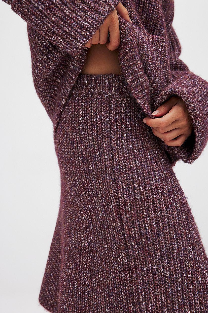 Knitted Midi Skirt Product Image