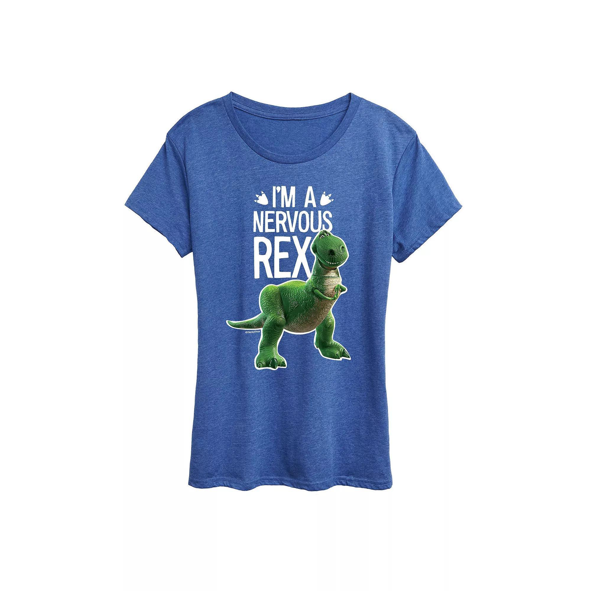 Disney / Pixar's Toy Story Women's Nervous Rex Graphic Tee, Girl's, Size: Medium, Black Product Image