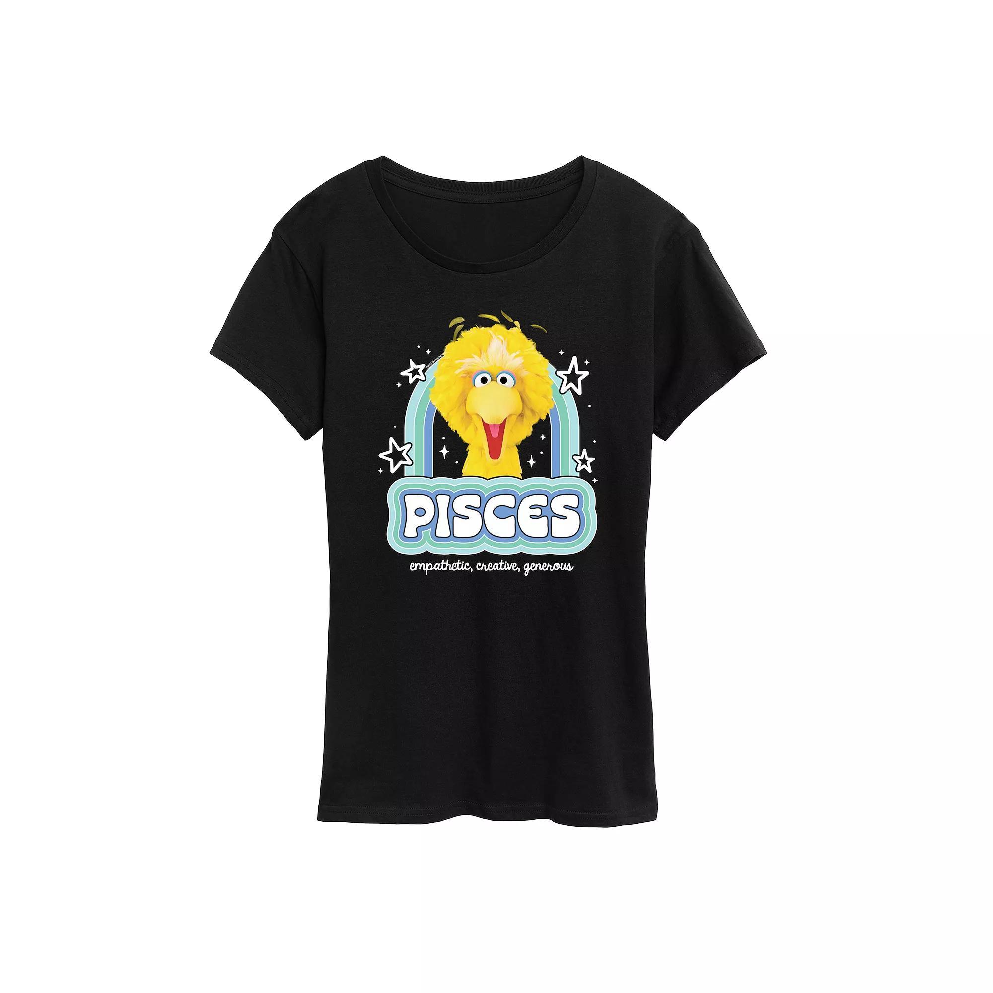 Women's Sesame Street Pisces Big Bird Graphic Tee,  Product Image