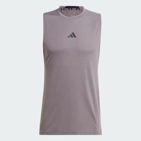 adidas Designed for Training Workout Tank Top Crystal Sand M Mens Product Image