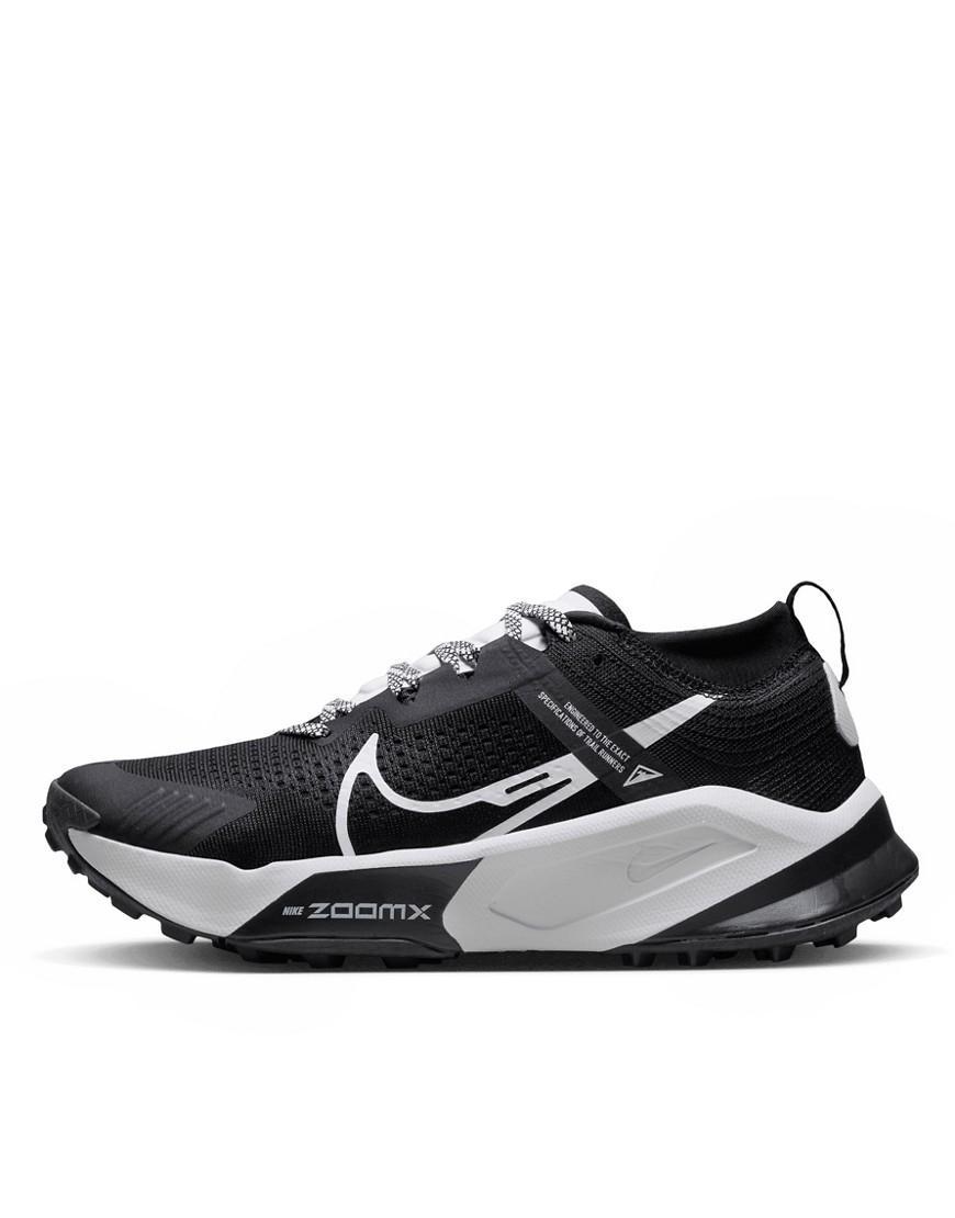 Nike Zegama sneakers in black and white  Product Image