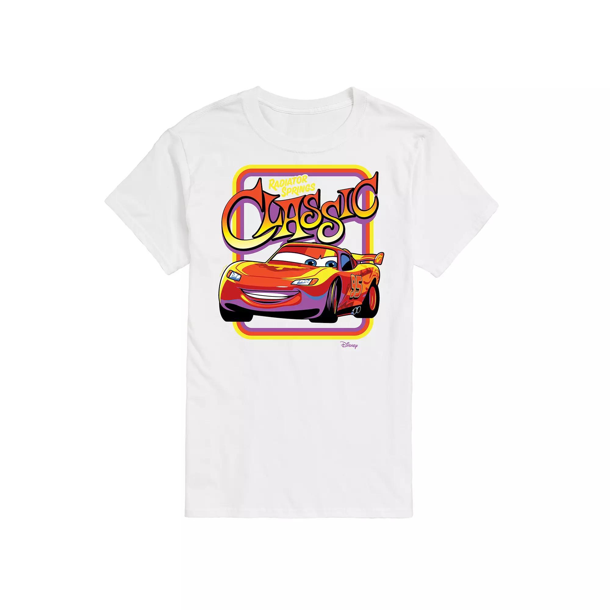 Disney / Pixar's Cars Lightening McQueen Men's Radiator Springs Classic Graphic Tee, Size: Large, White Product Image