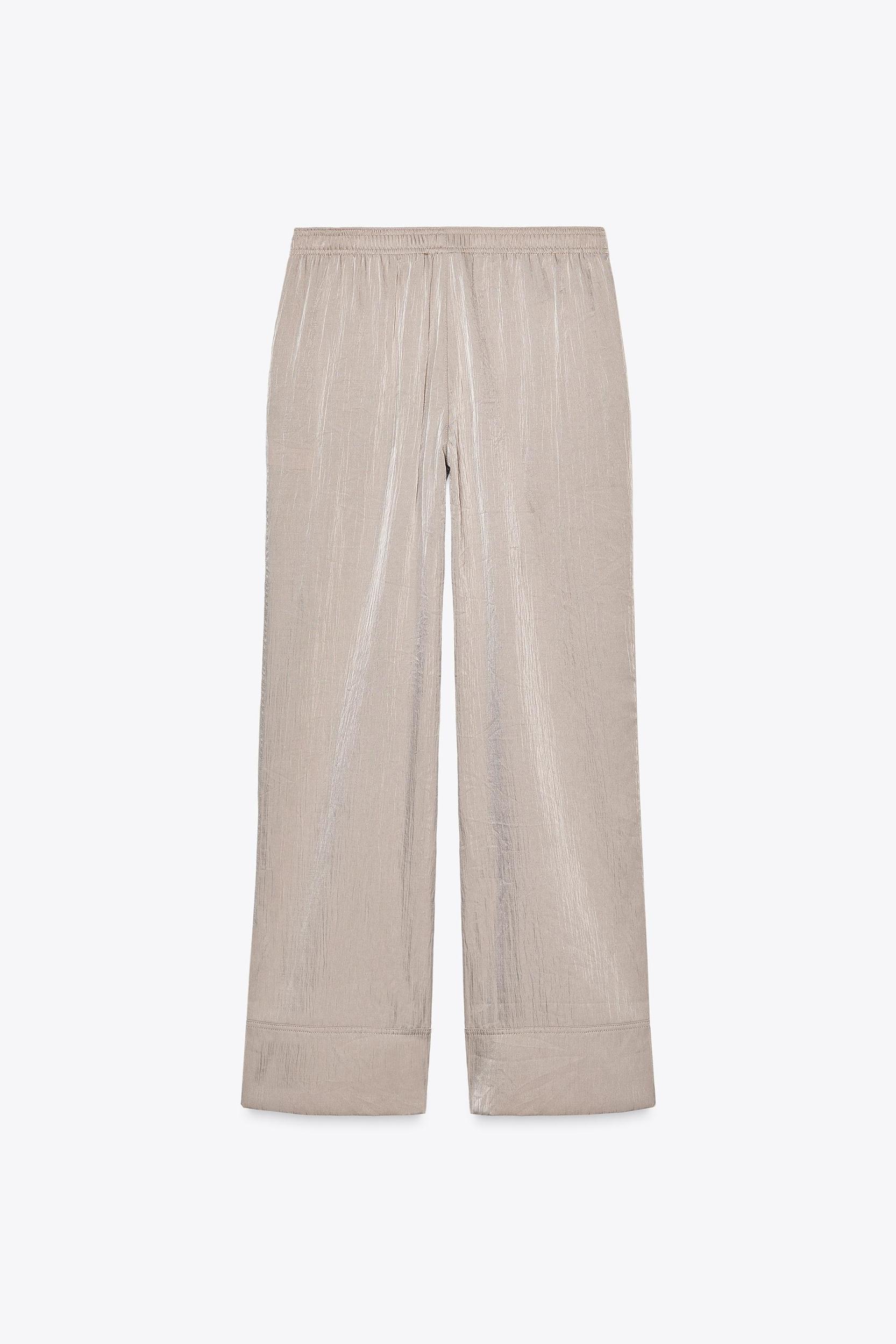 SATIN PAJAMA PANTS Product Image