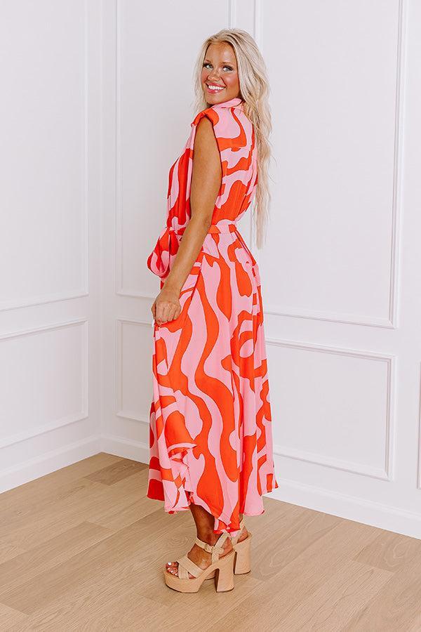 Feeling Groovy Chiffon Midi Product Image