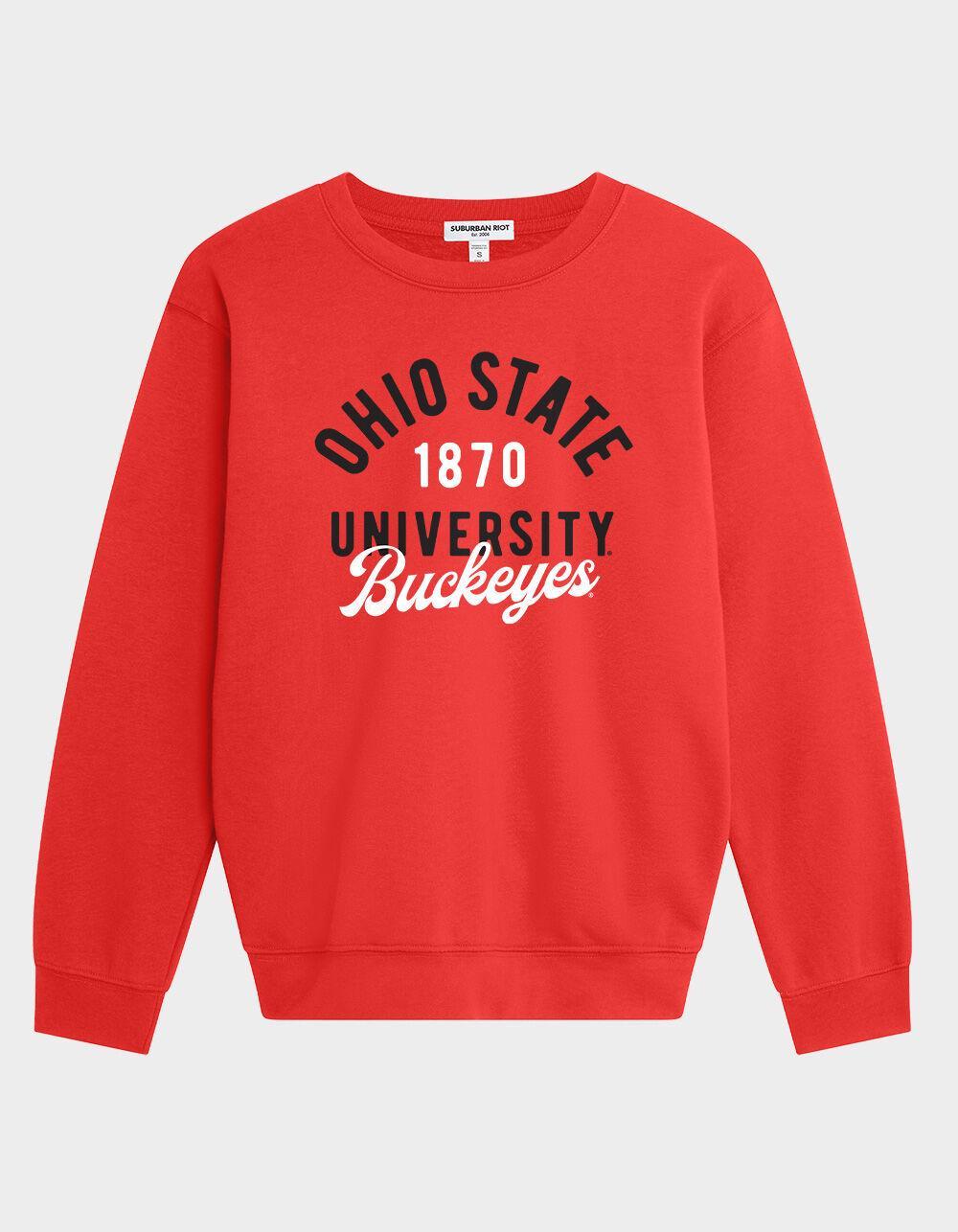 THE OHIO STATE UNIVERSITY Classic Script Womens Crewneck Fleece Product Image