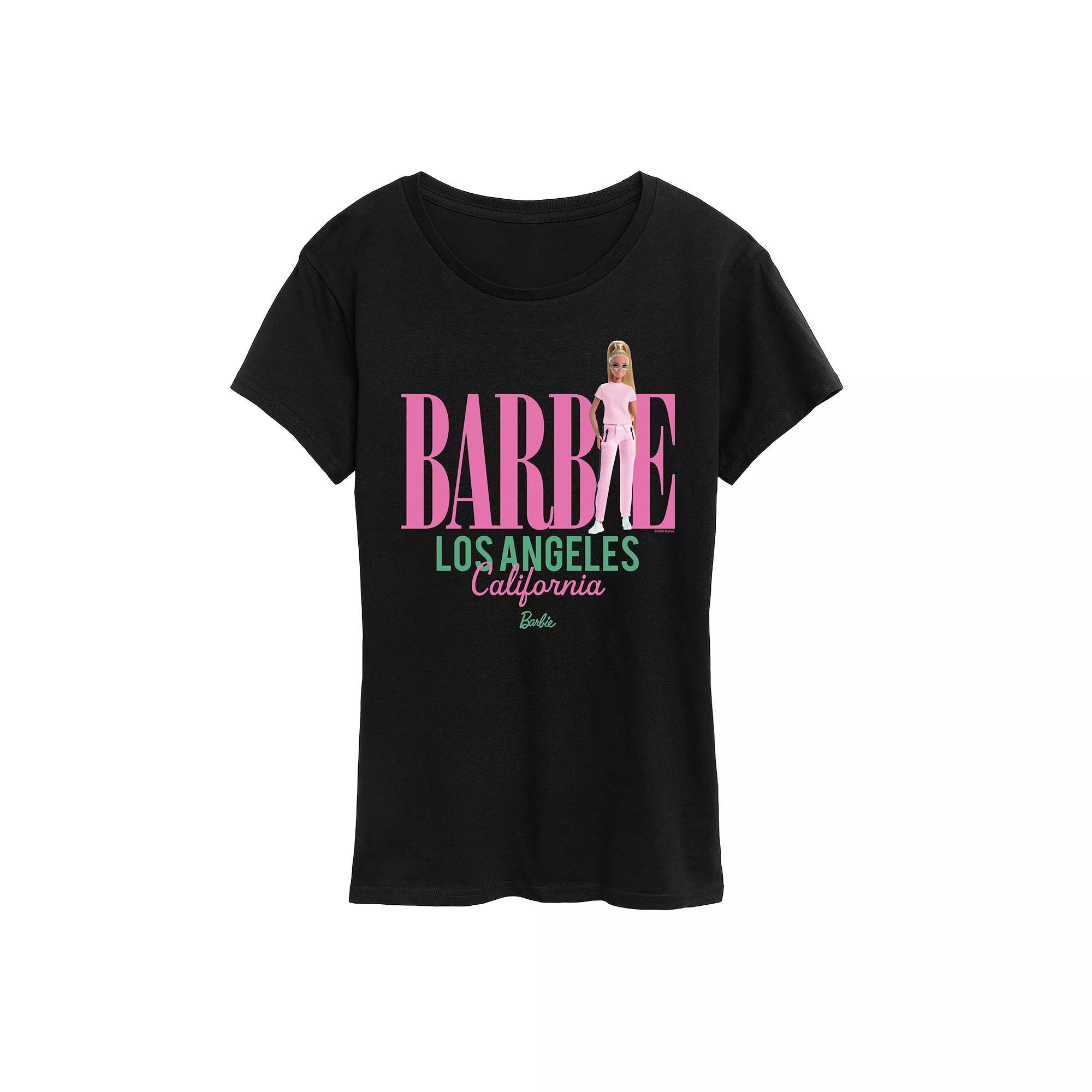 Women's Barbie® Los Angeles Graphic Tee, Size: XXL, Blue Product Image