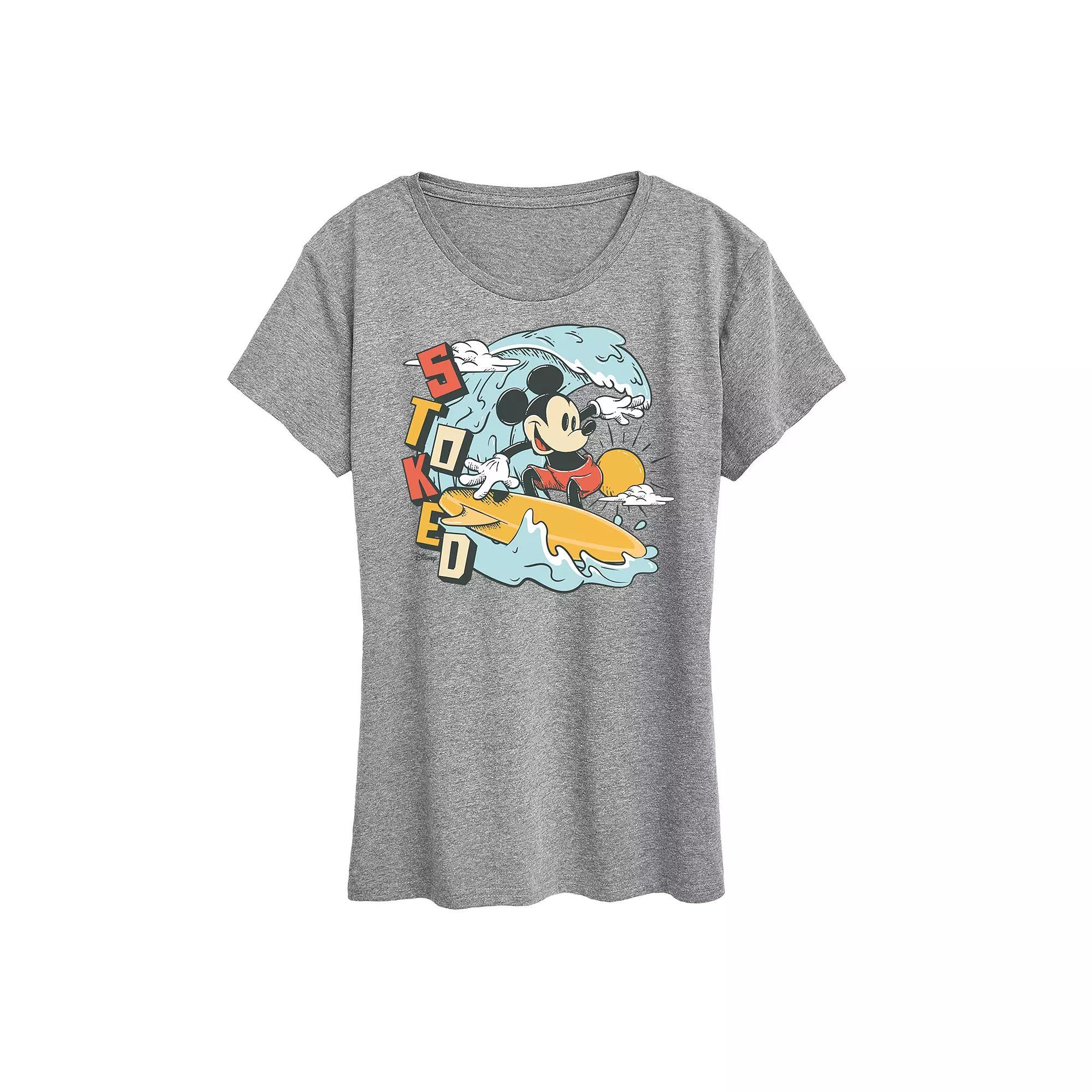 Disney's Mickey Mouse Women's Stoked Graphic Tee,  Product Image