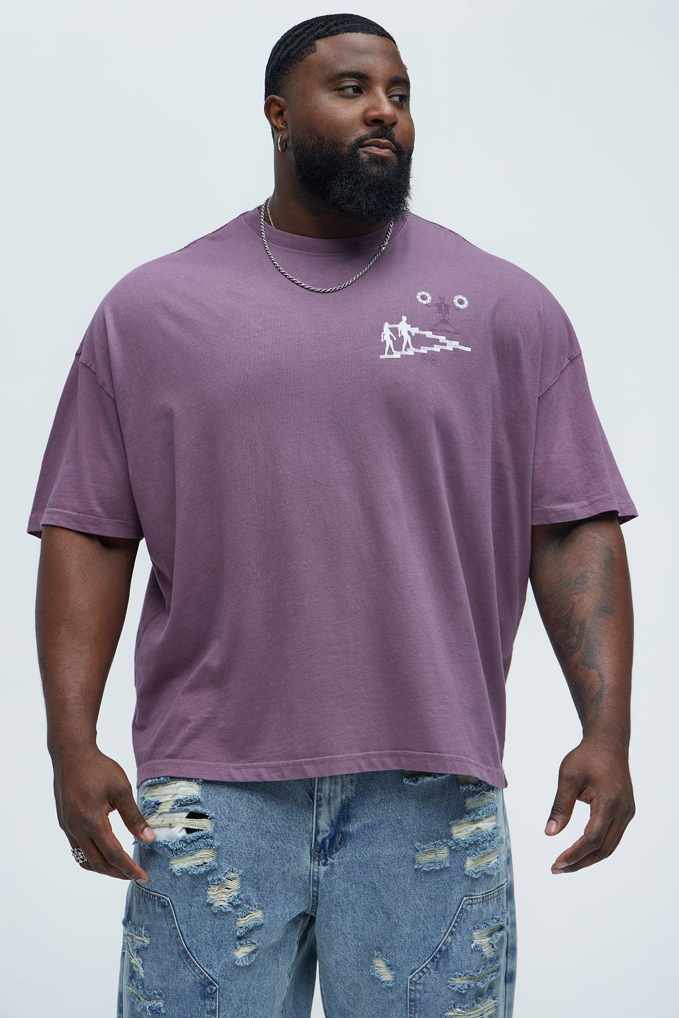 Beyond The Flesh Oversized Short Sleeve Tee - Purple Product Image