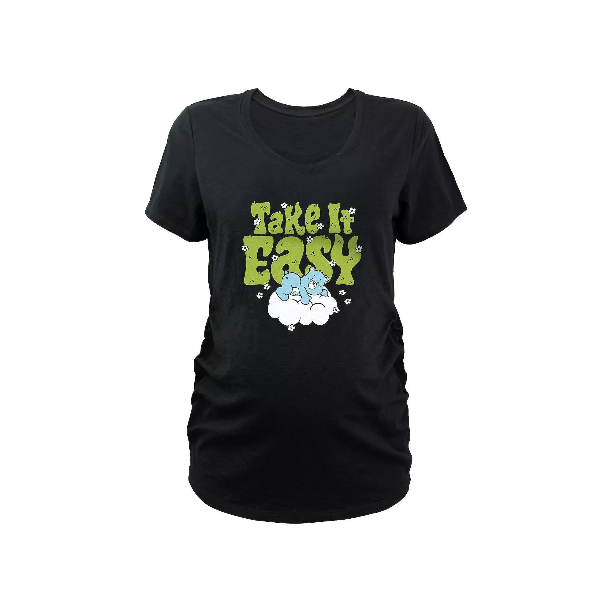 Maternity Care Bears Play-A-Lot Bear Take It Easy Graphic Tee, Womens Product Image