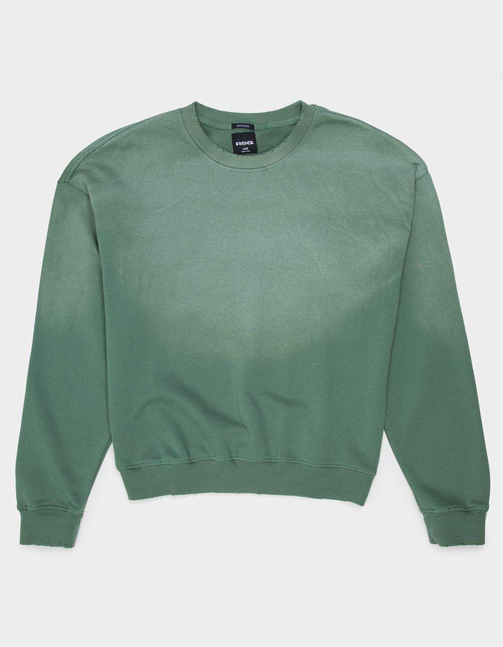 RSQ Mens Oversized Faded Crewneck Sweatshirt Product Image