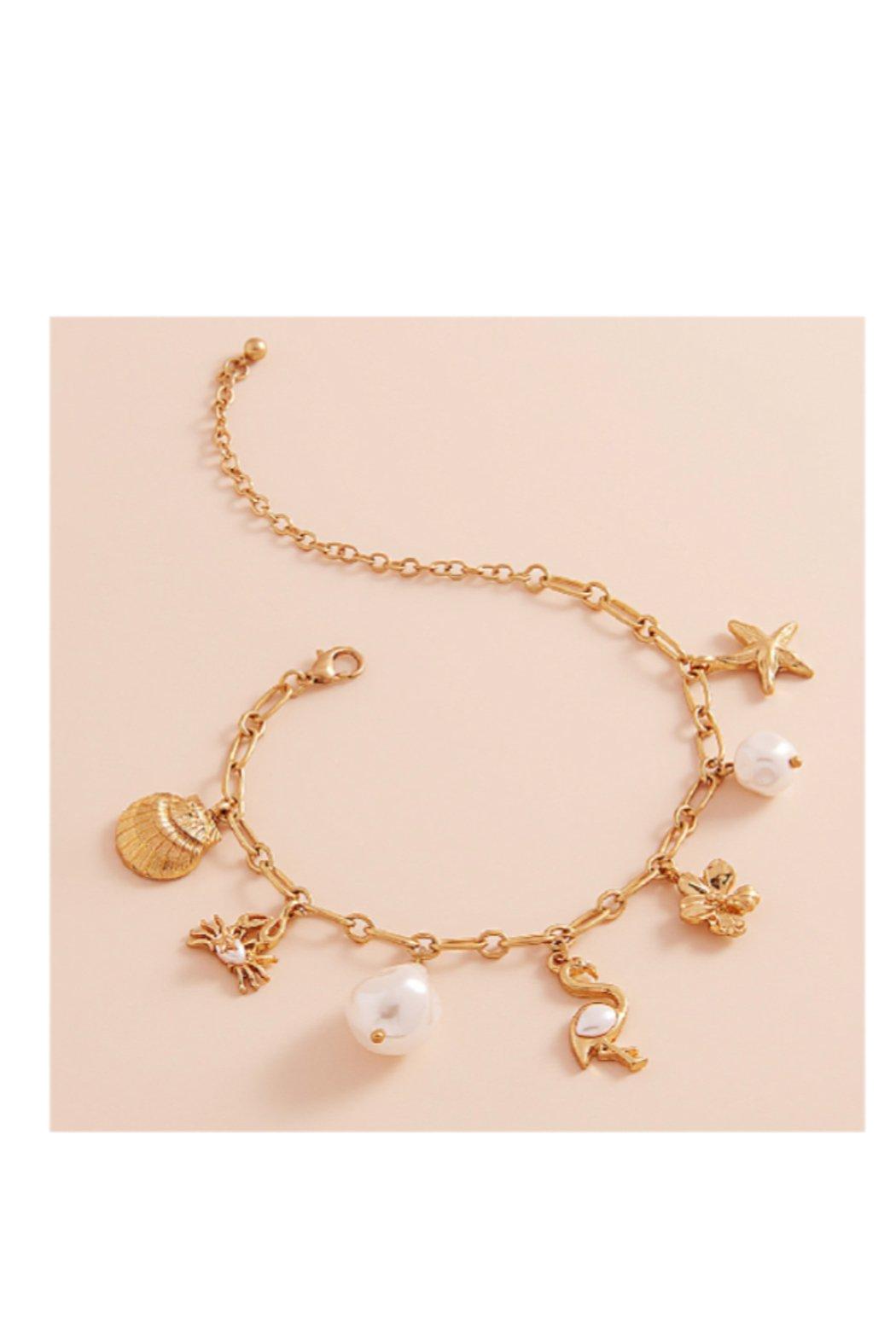 Charm Station Paperclip Chain Bracelet Product Image