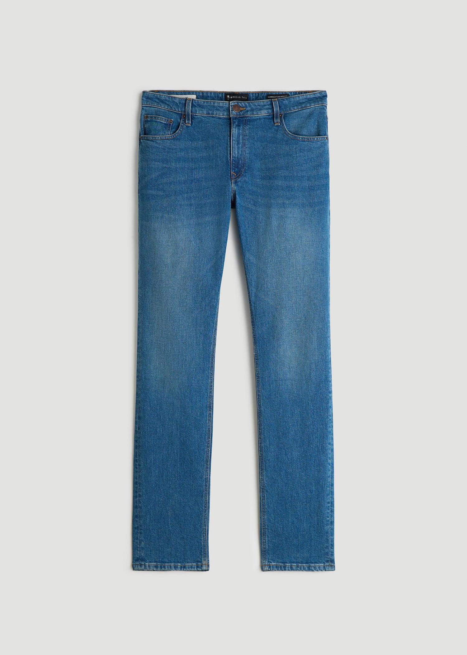 Americana Collection Carman Tapered Fit Jeans For Tall Men in Sail Blue Product Image