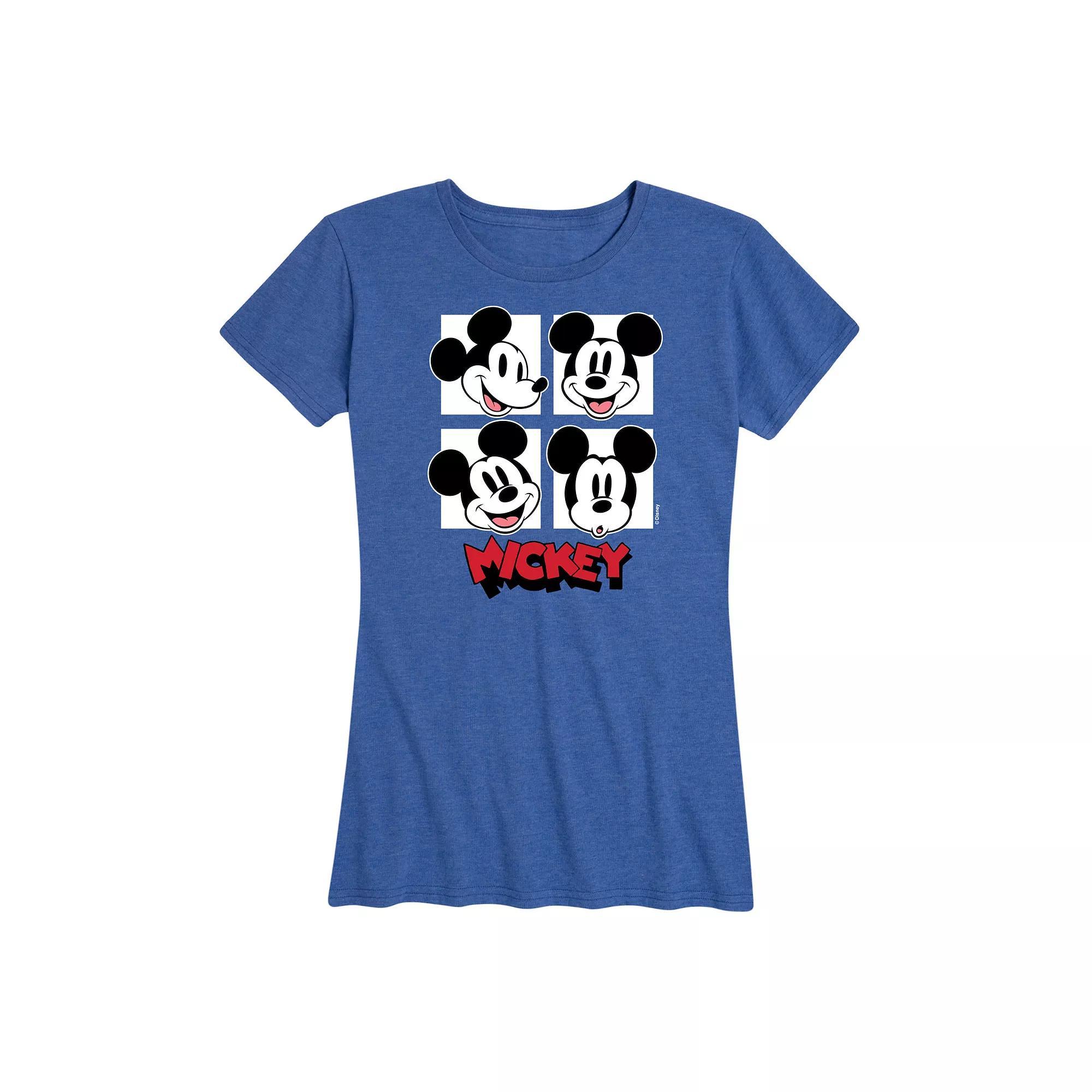 Disney's Mickey Mouse Women's Grid Graphic Tee,  Product Image