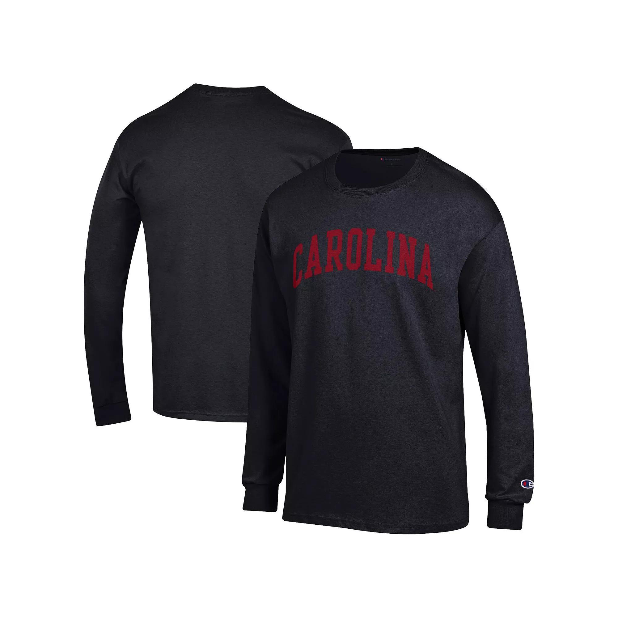 Men's Champion Black Oklahoma Sooners Basic Arch Long Sleeve T-Shirt,  Product Image