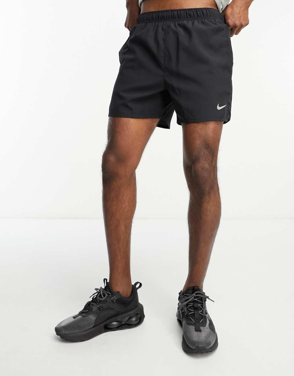 Nike Running Dri-FIT Challenger 5-inch shorts in black Product Image