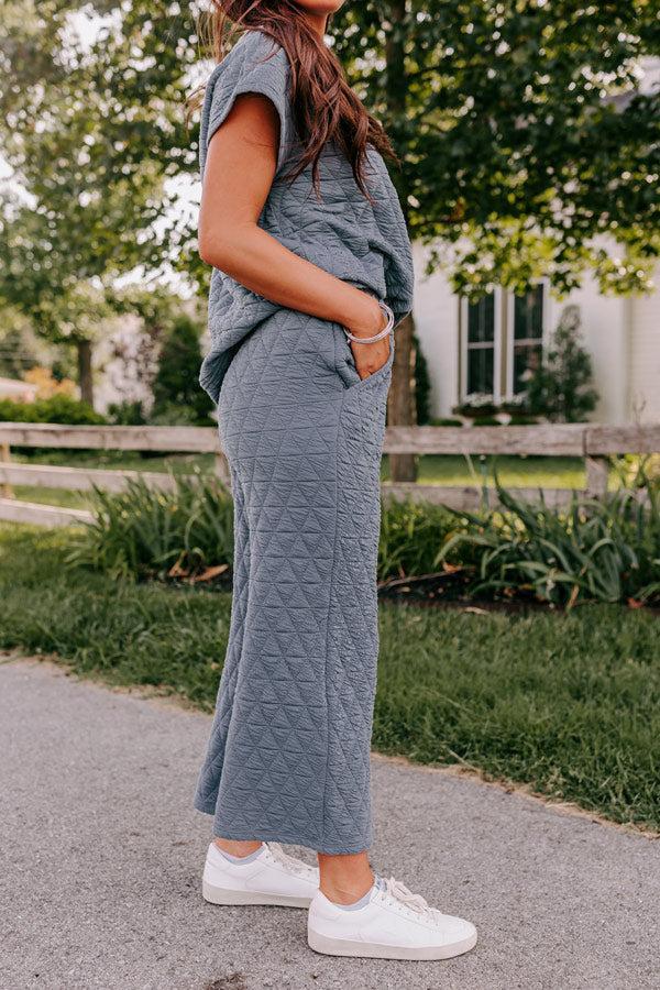 Creekside Cabin High Waist Pants In Slate Product Image