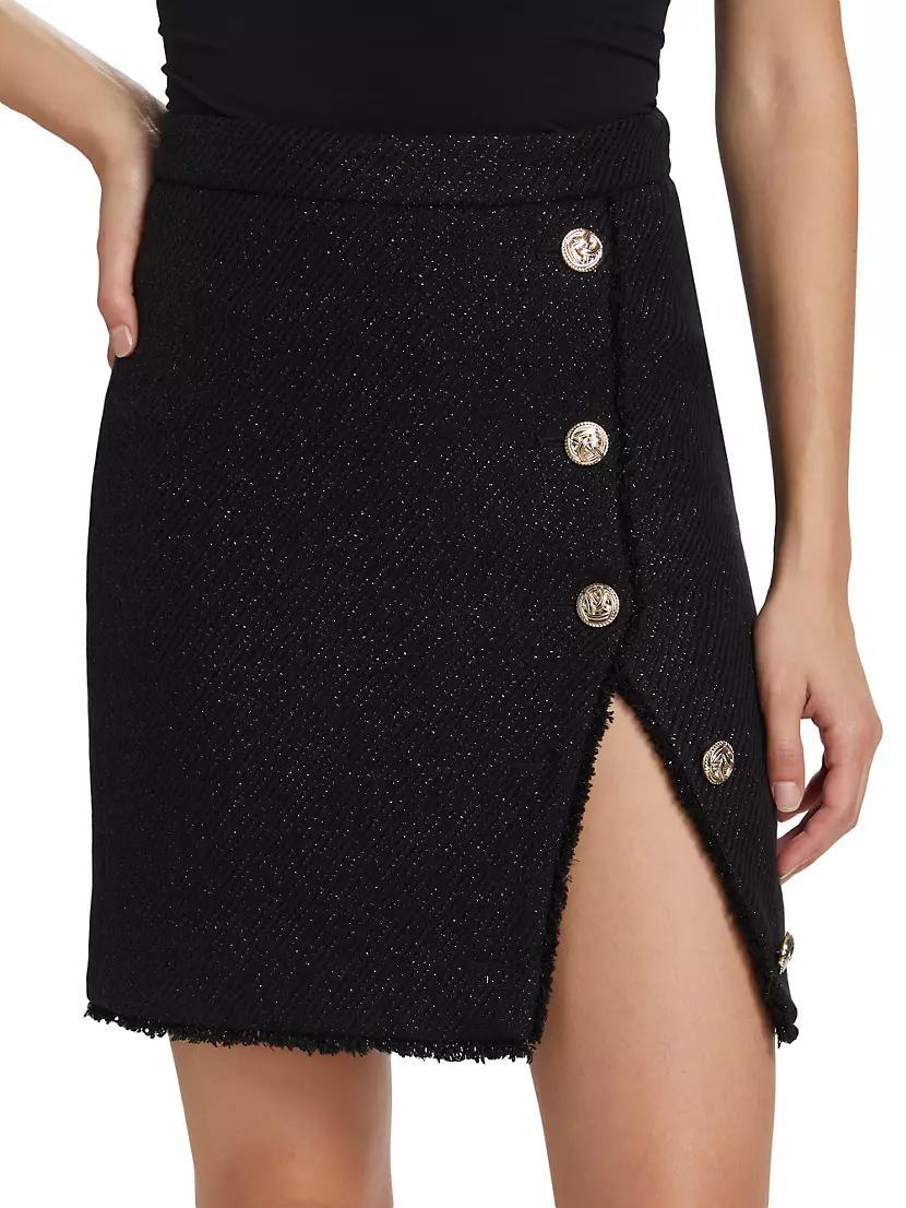 Tanya Shimmer Tweed Miniskirt Product Image