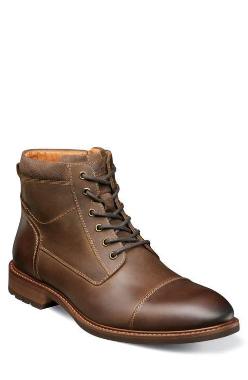 Florsheim Mens Lodge Cap Toe Lace-Up Boot Product Image