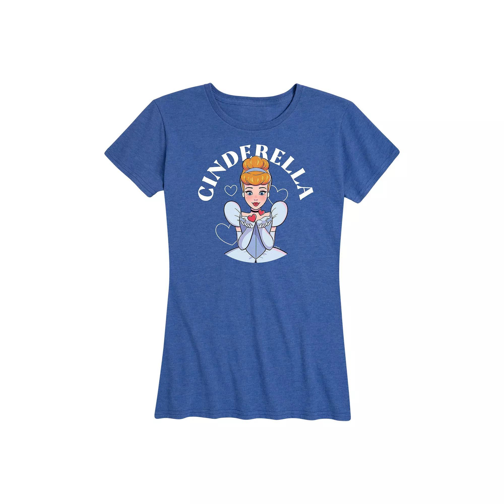 Disney Princess Cinderella Plus Kiss Graphic Tee, Women's,  Product Image