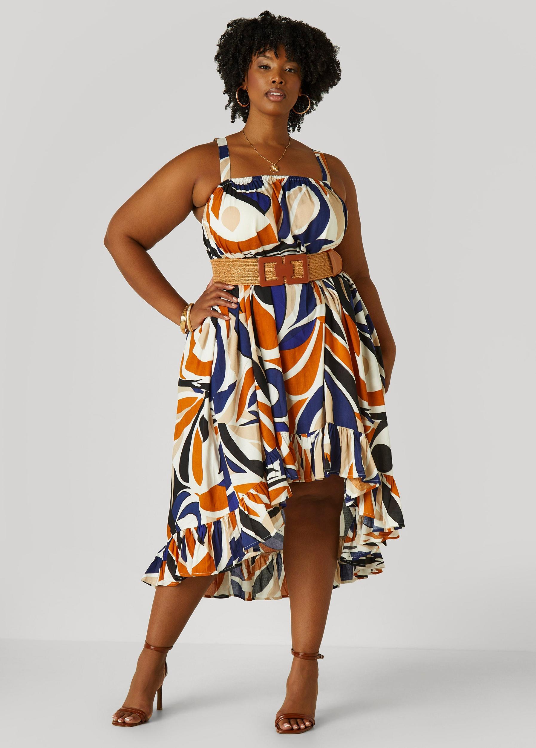 Printed Hi Low Dress Product Image