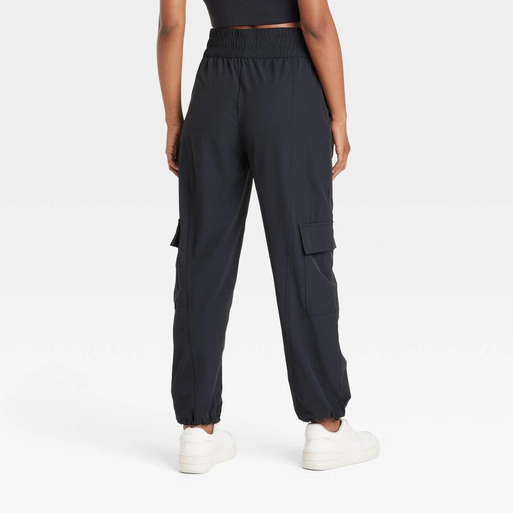 Women's Mid-Rise Woven Cinched Pants - JoyLab™ Product Image