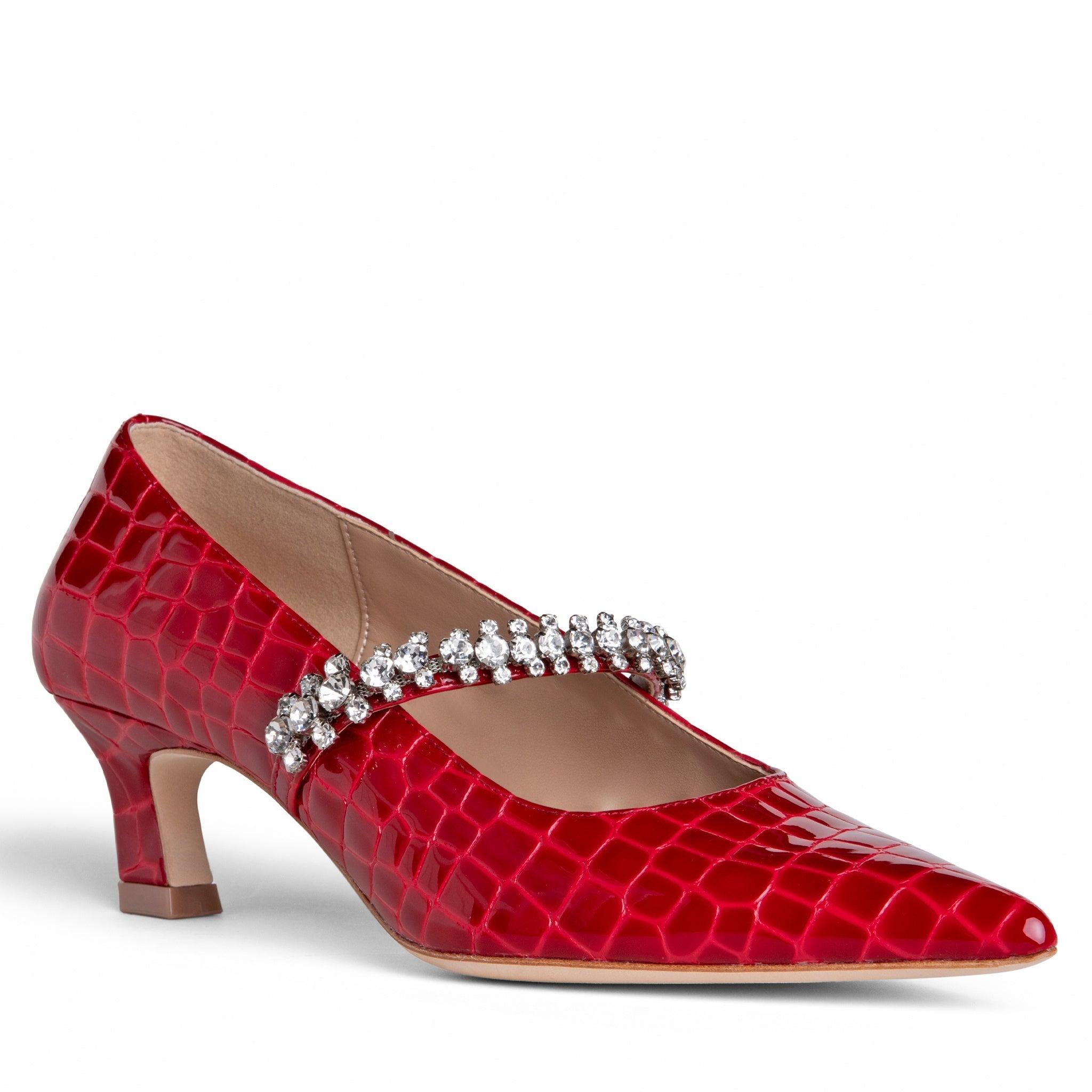 Antonella Embossed Leather Pump Product Image