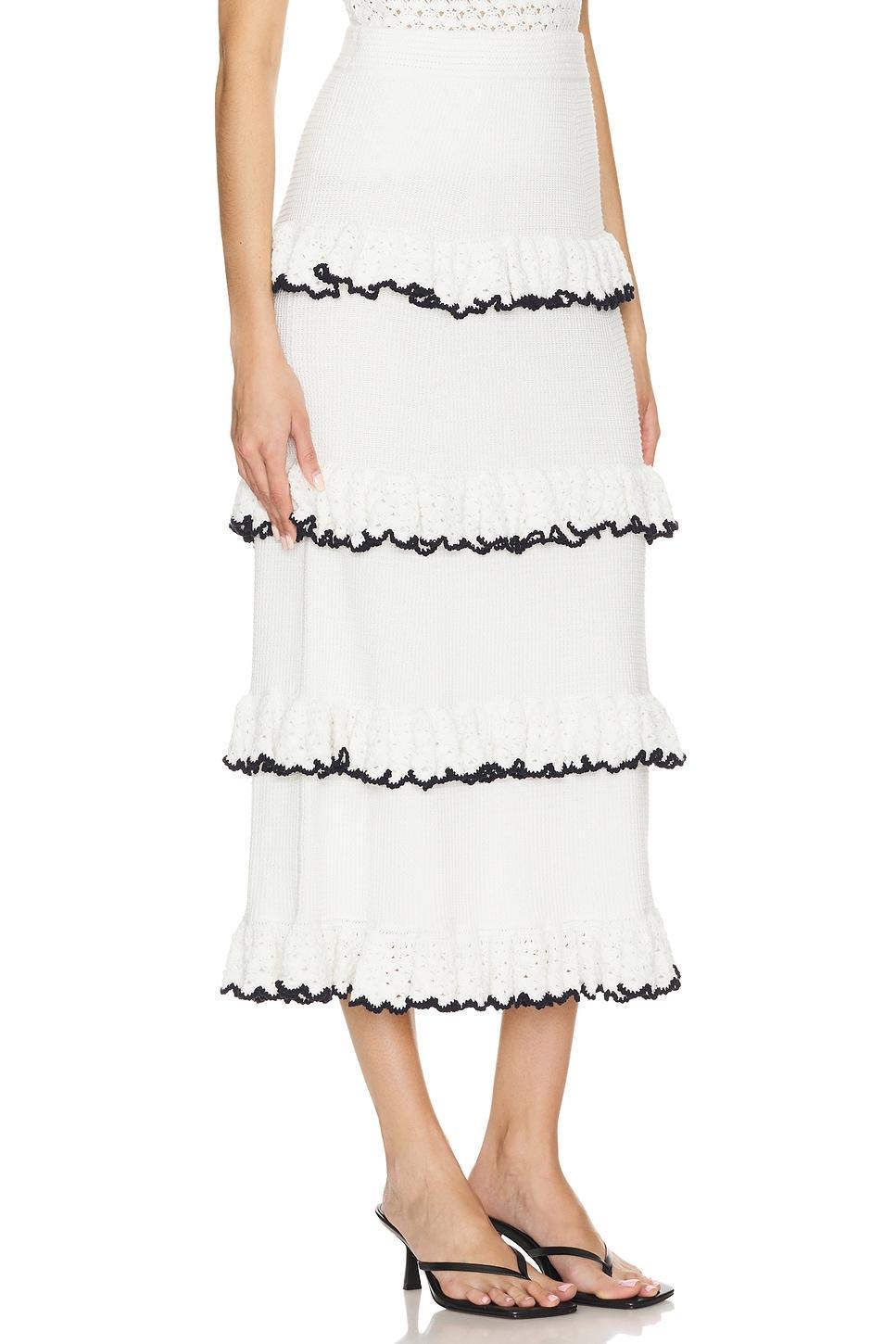 Halliday Scallop Frill Skirt Zimmermann Product Image