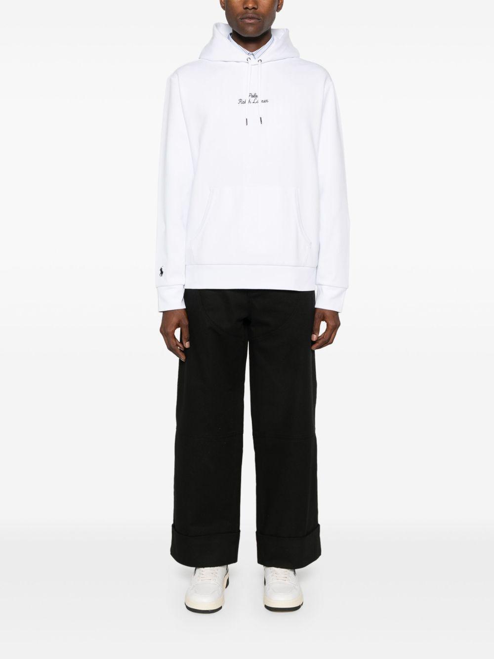 logo-embroidered hoodie Product Image