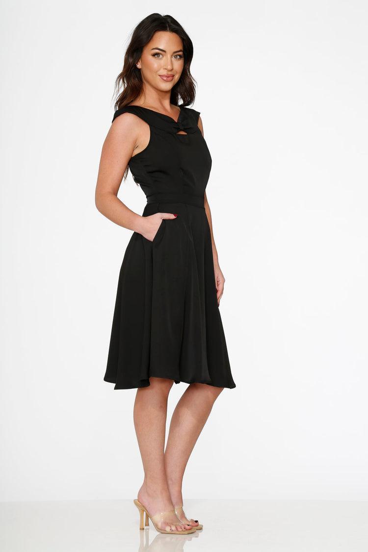 Black Occasional Swing Dress Product Image