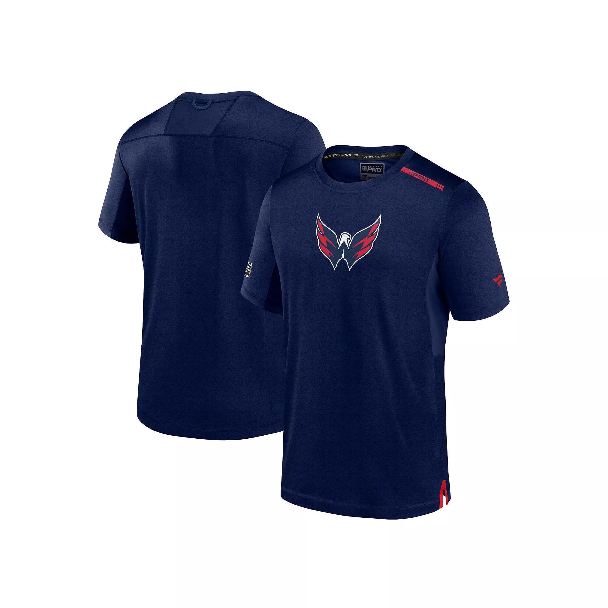 Men's Fanatics Navy Washington Capitals Authentic Pro Performance T-Shirt,  Product Image