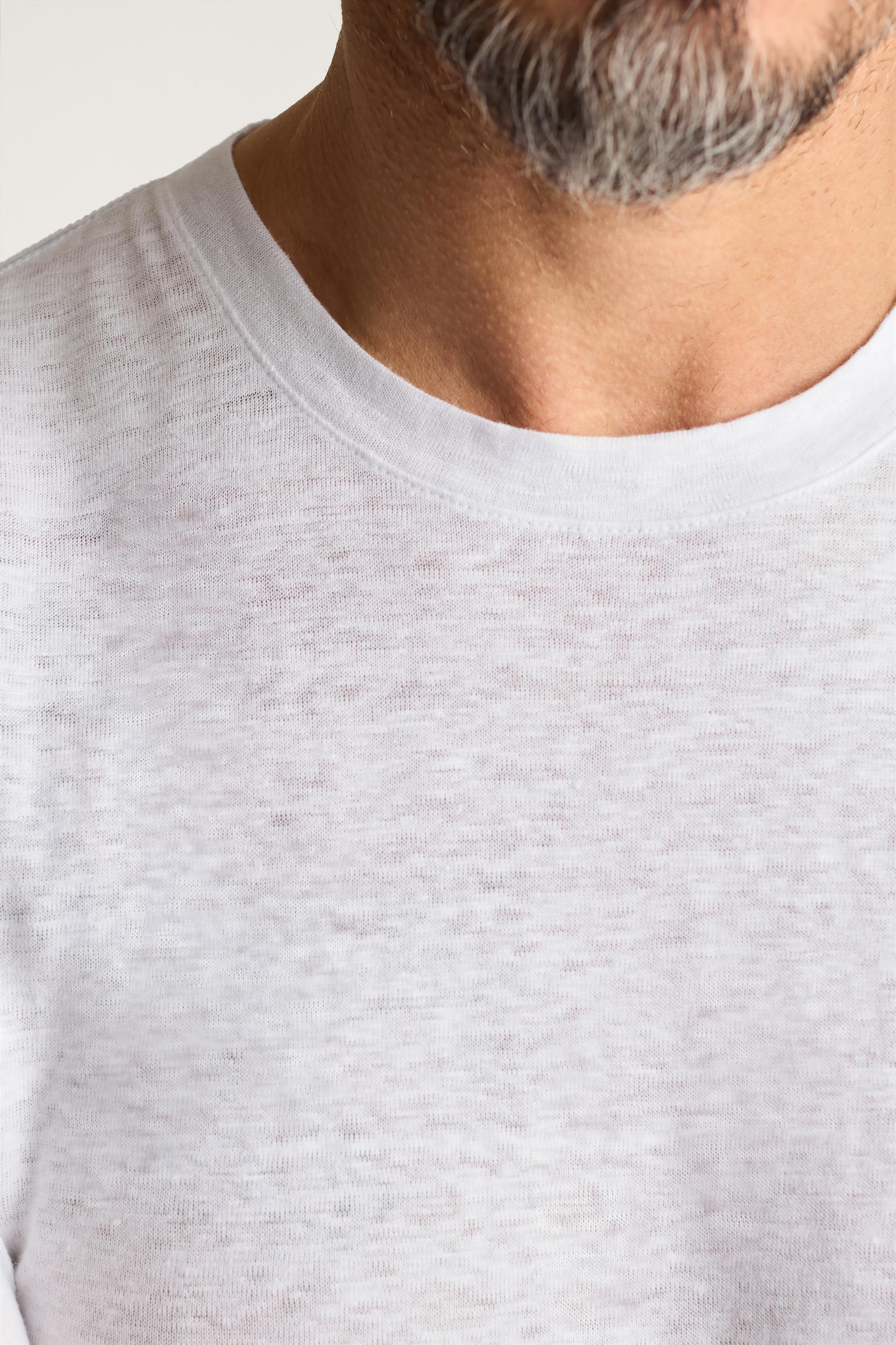 Linen Crew Neck Tee Product Image