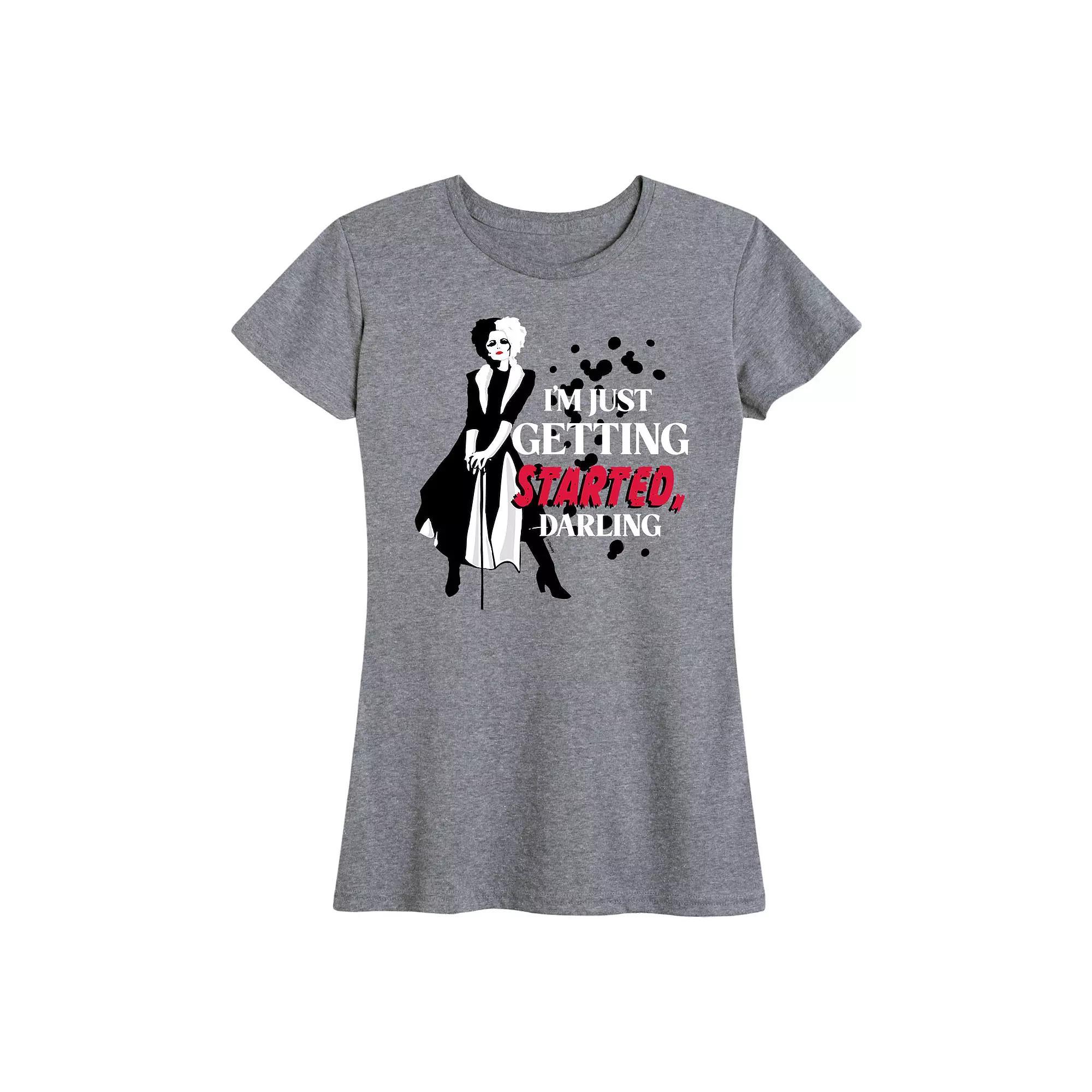 Disney's Cruella Women's Just Getting Started Graphic Tee,  Product Image