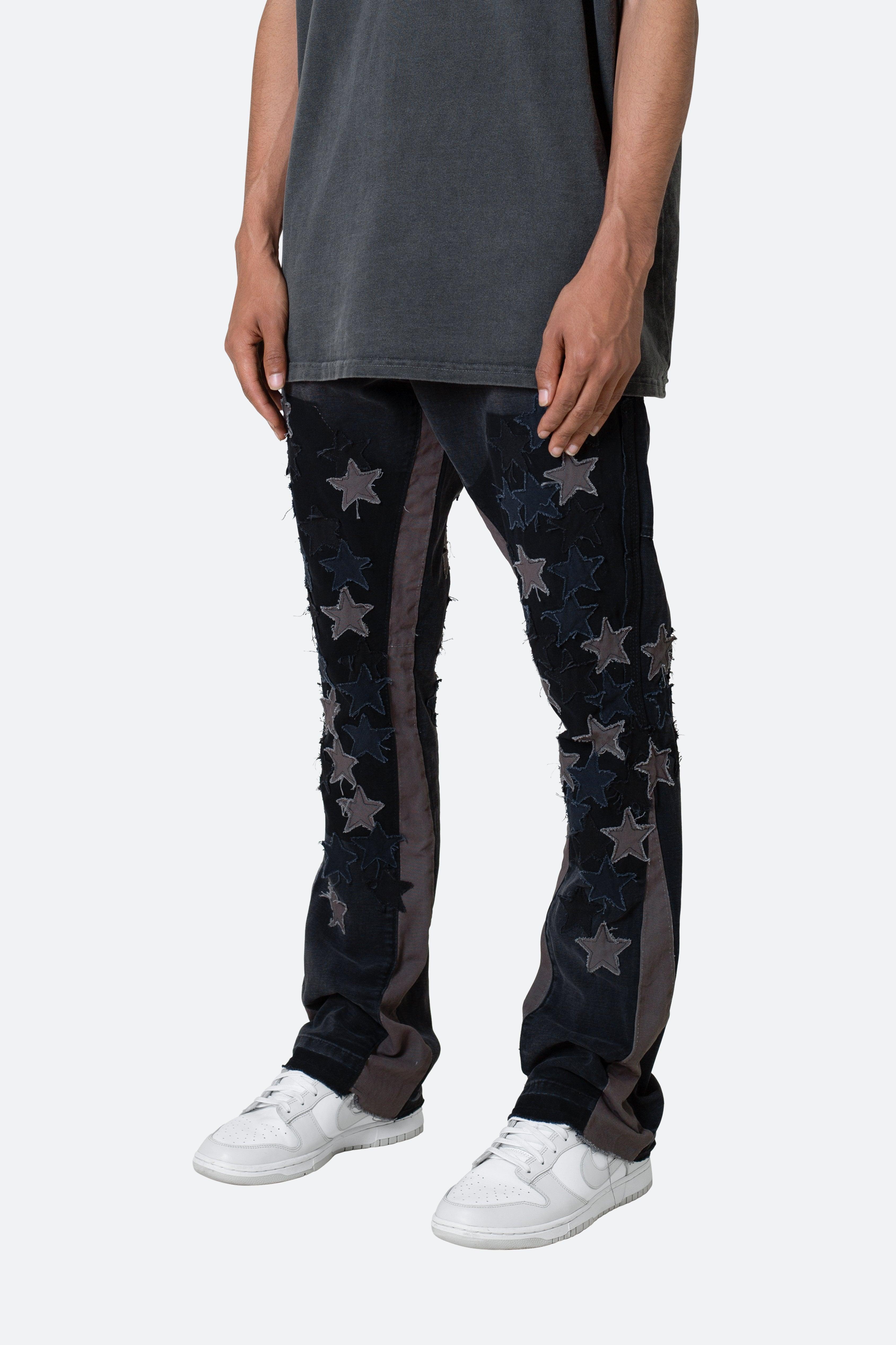 B451 Star Flare Denim - Black Product Image