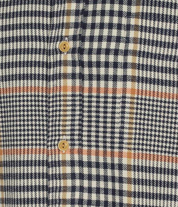 Cremieux Blue Label Small Multi Dark Plaid Washed Flannel Long Sleeve Woven Shirt Product Image