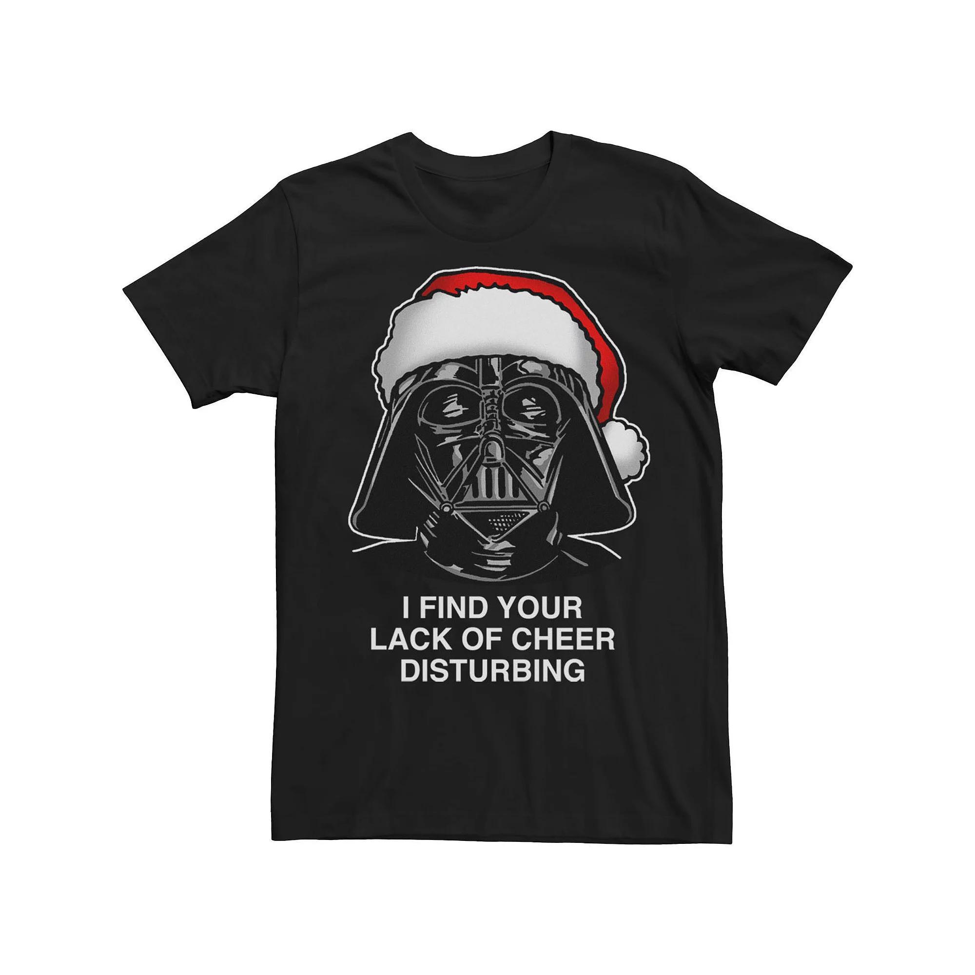 Men's Star Wars Lack Of Cheer Text Tee, Size: Large, Grey Product Image