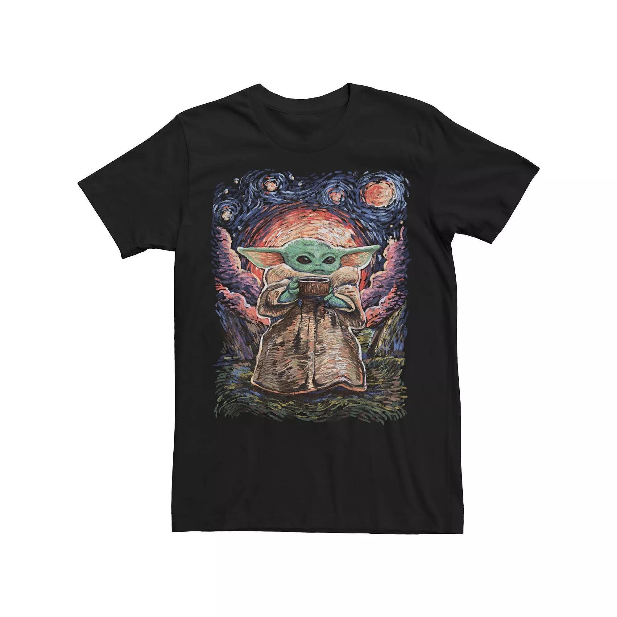 Big & Tall Star Wars The Child Starry Night Tee, Men's,  Product Image