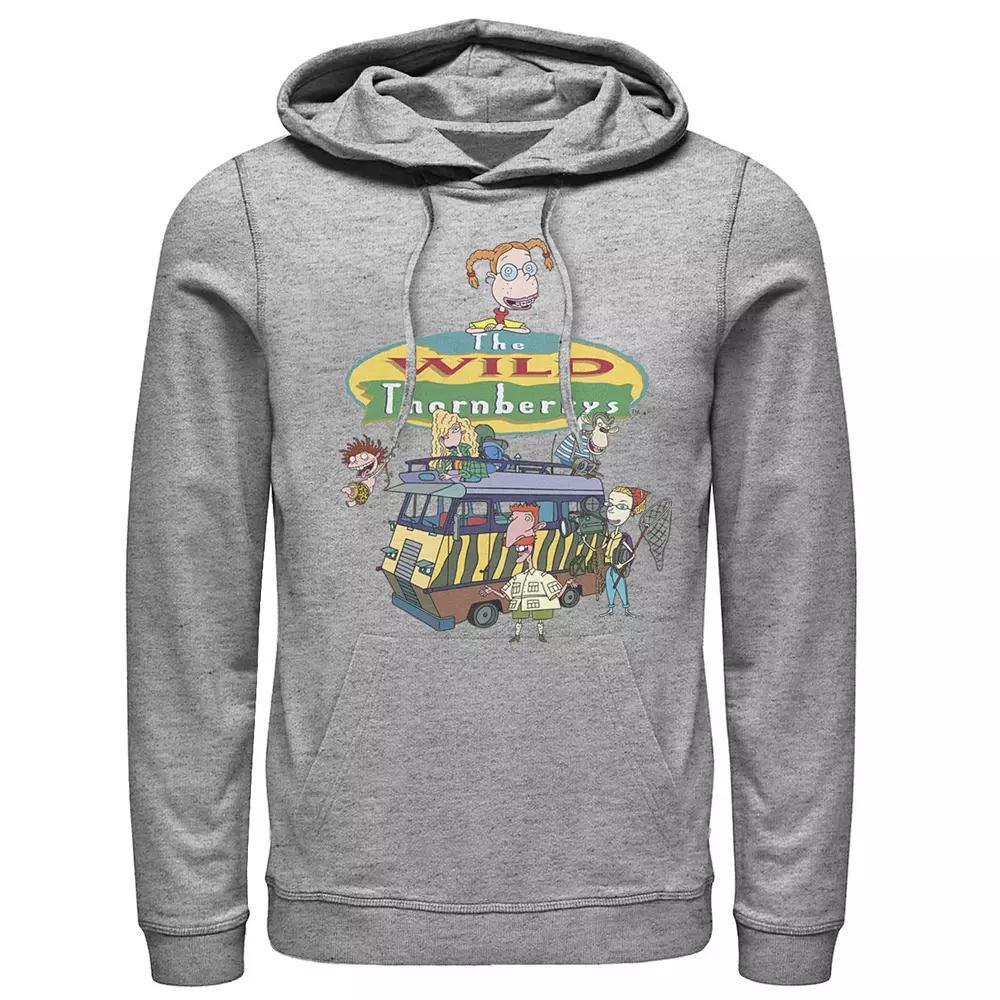 Men's Nickelodeon Wild Thornberries Family RV Gathering Logo Hoodie, Size: XL, Athletic Grey Product Image