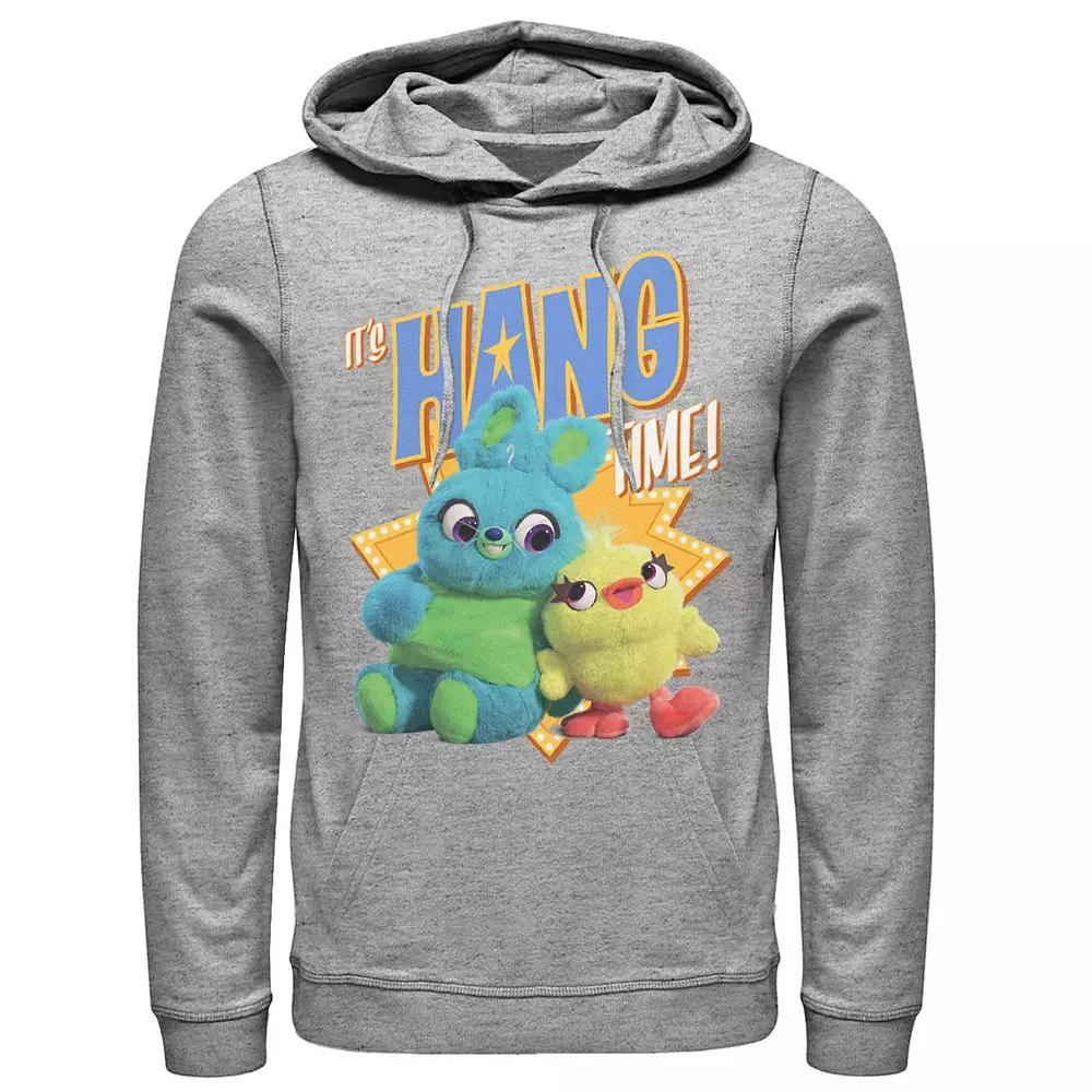 Disney / Pixar's Toy Story 4 Ducky & Bunny Men's It's Hang Time Pullover Hoodie, Size: XL, Athletic Grey Product Image