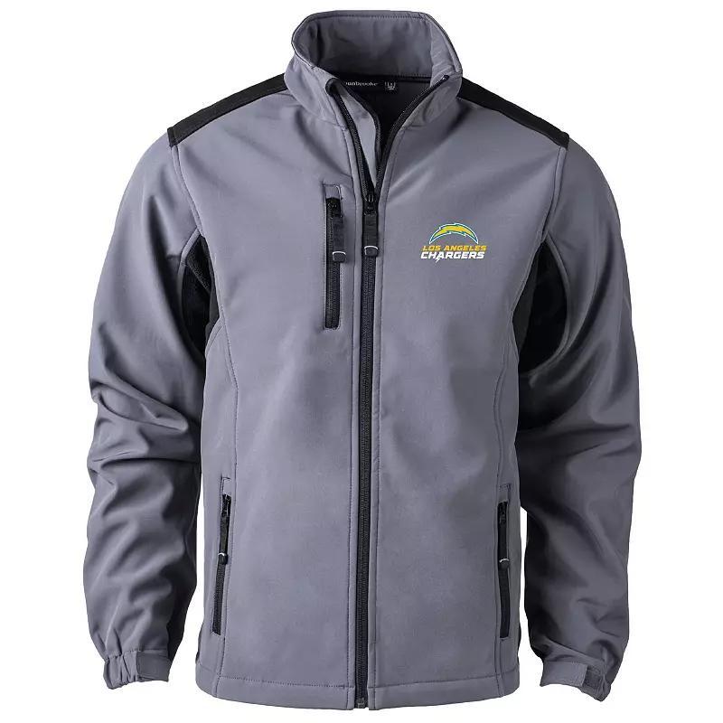 Mens Dunbrooke Charcoal Los Angeles Rams Circle Softshell Fleece Full-Zip Jacket Product Image