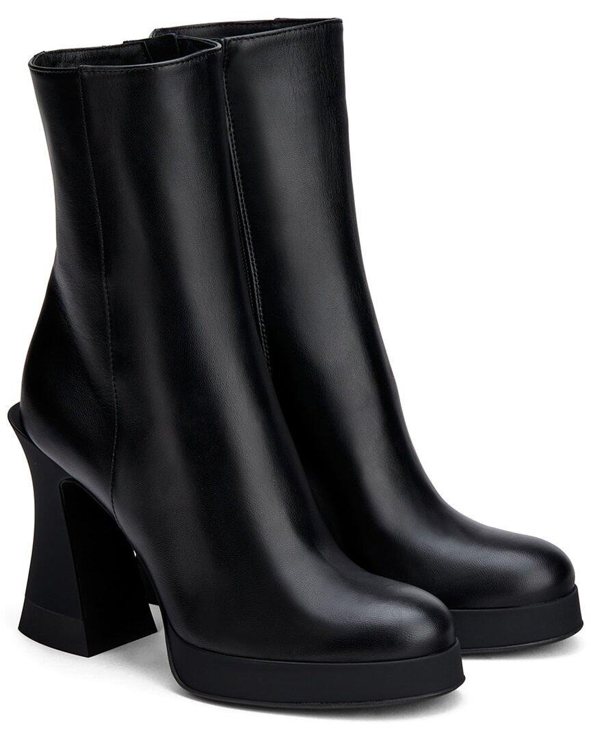 AGL ATTILIO GIUSTI LEOMBRUNI Agl Woman Ankle Boots Black Size 8 Leather Product Image