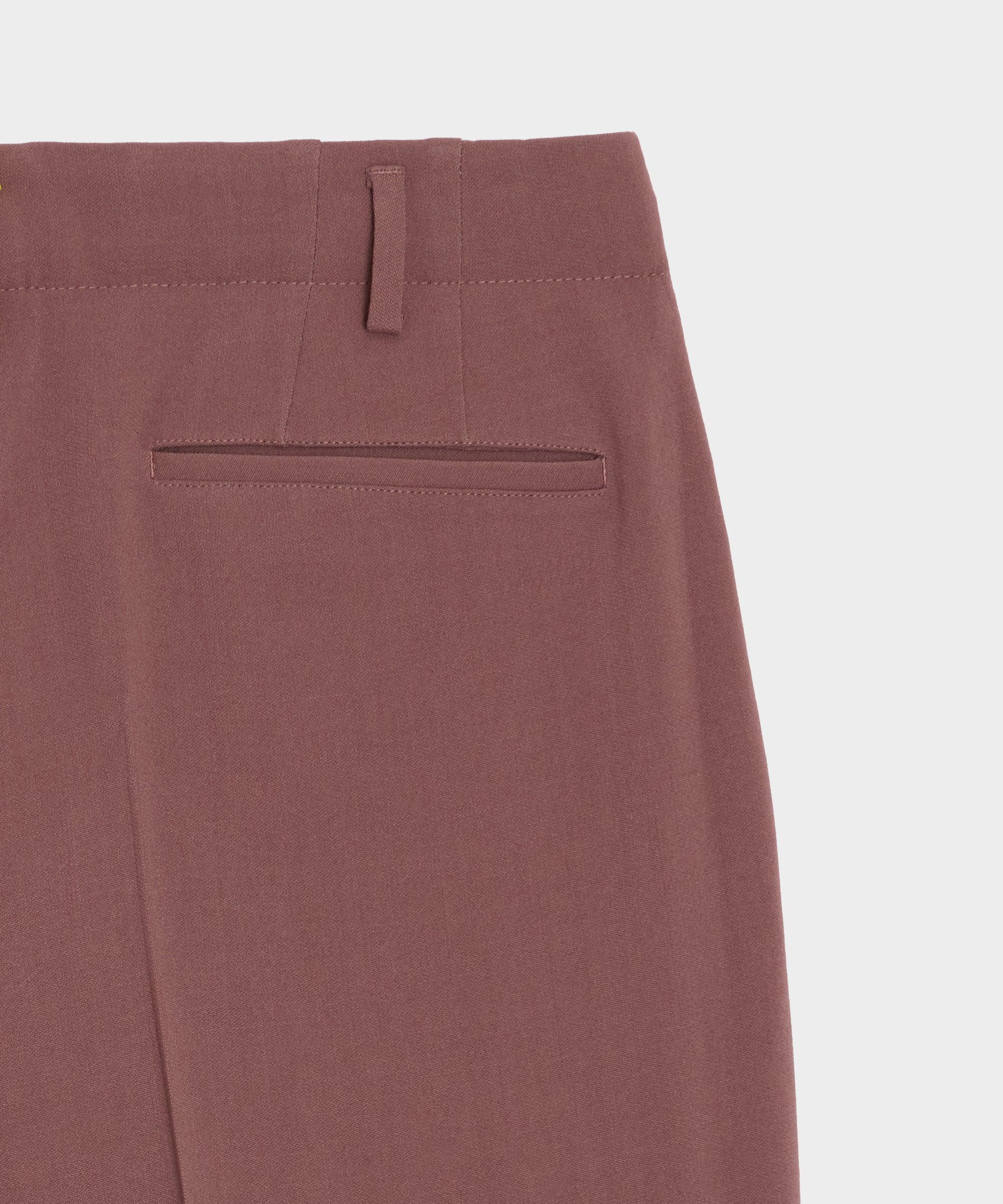 Italian Heathered Cotton Side Tab Trouser Product Image