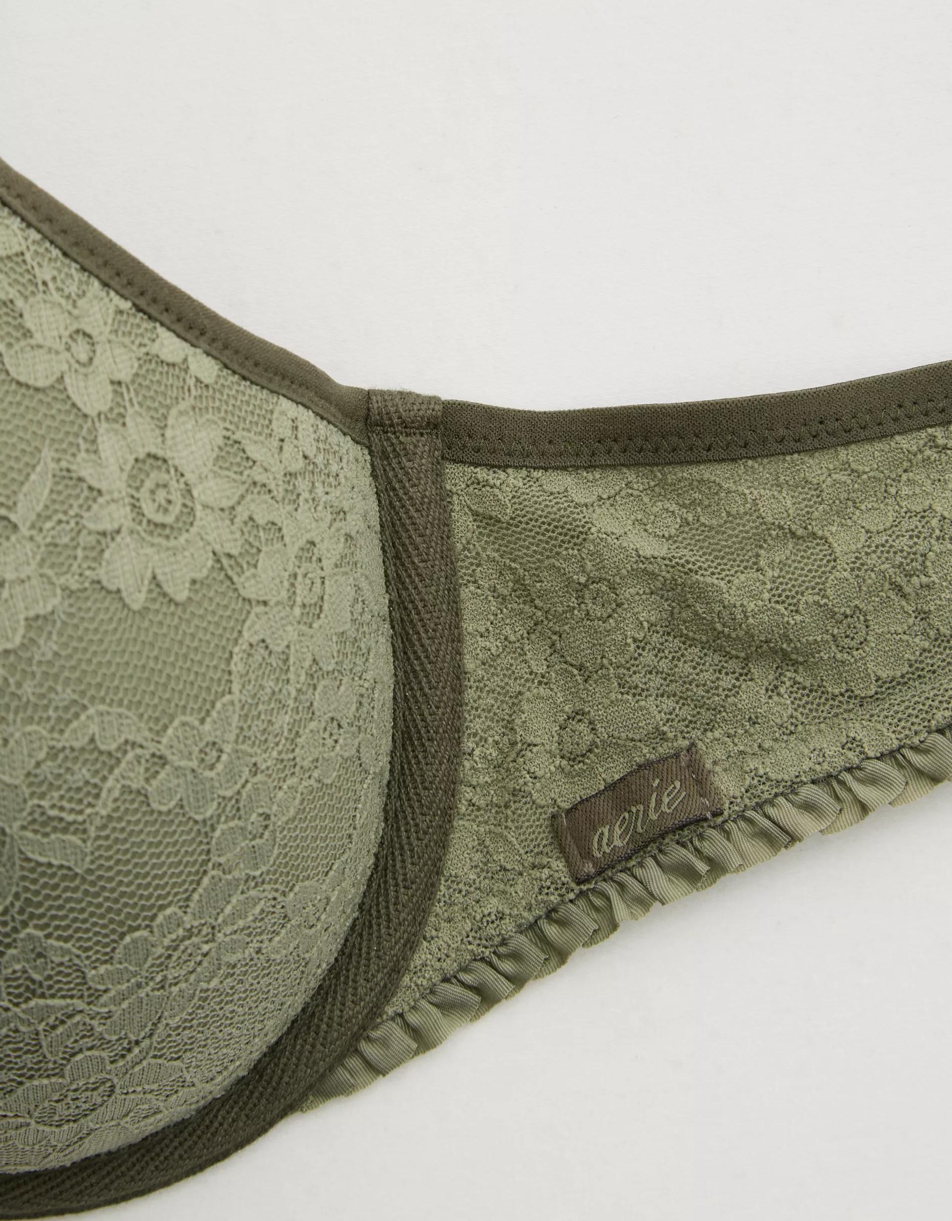 Show Off Vintage Lace Plunge Push Up Bra Product Image