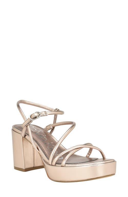 Calvin Klein Womens Lilana Strappy Platform Sandals Product Image