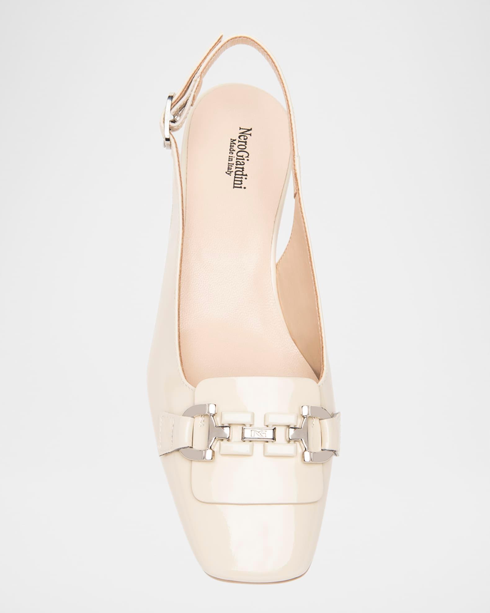 Patent Leather Horsebit Slingback Pumps Product Image