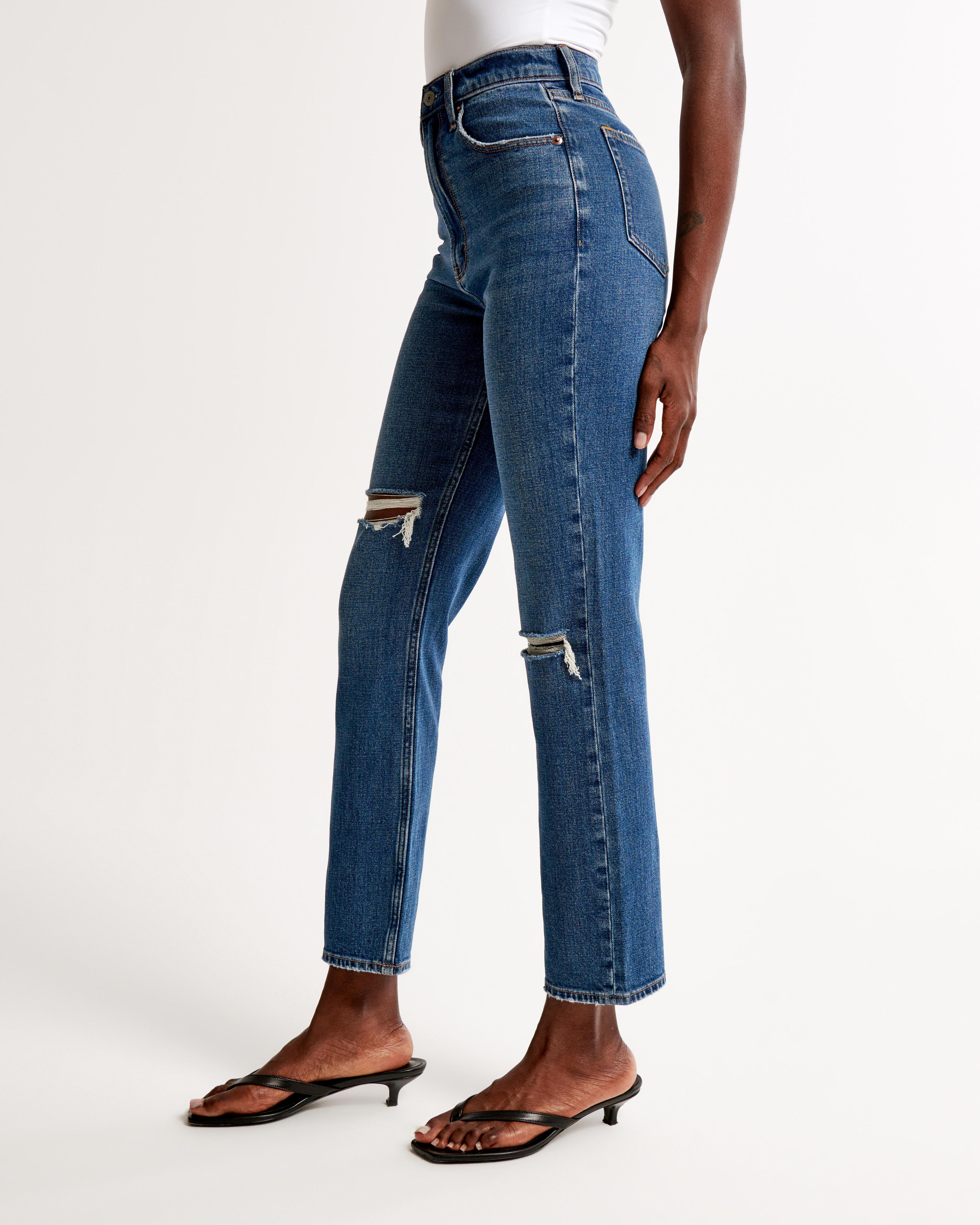 Ultra High Rise Ankle Straight Jean Product Image