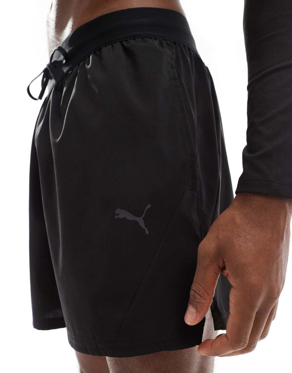 PUMA Training woven 5-inch shorts in black Product Image