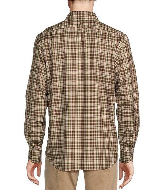 Cremieux Blue Label Long Sleeve Button Down Mid Plaid Heather Twill Woven Shirt Product Image