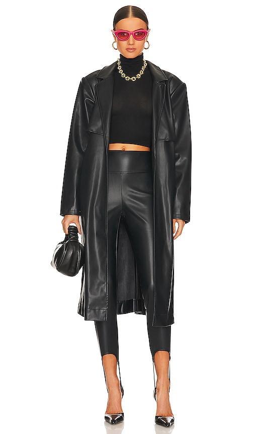 WeWoreWhat Faux Leather Trench Size L, M, XL, XS. Product Image