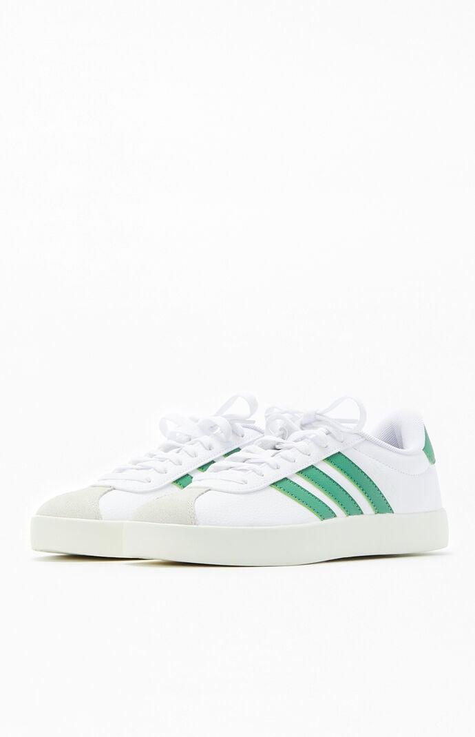 Adidas Women's VL Court 3.0 Low Sneakers in White/Green - Product Image