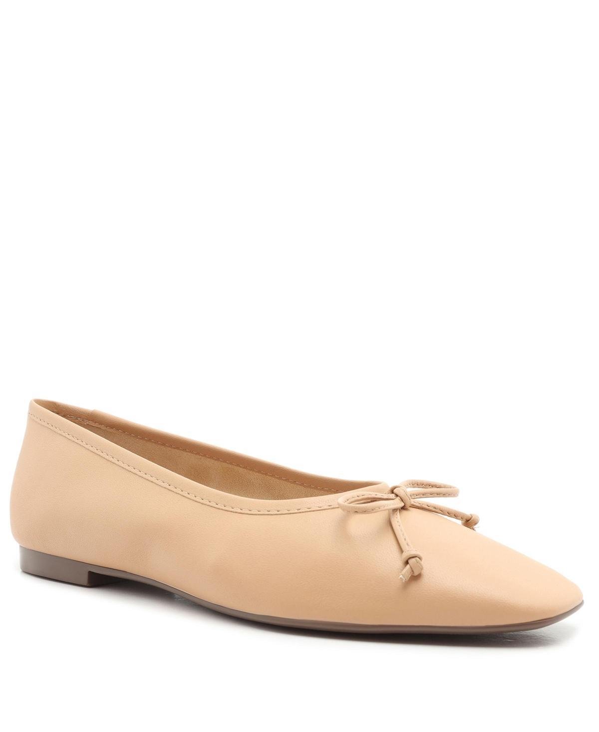 Schutz Arissa Flats Tan/Honey Beige 10.5 Product Image